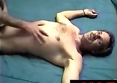 Rough rednecks sucking pole