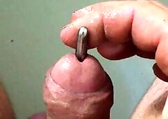 Urethral sound relaxed play and schlong banging