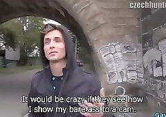 Hot gay public sex and cumshot