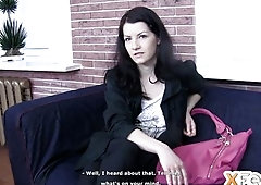 Brunette Spreads Legs For The Porn Agent