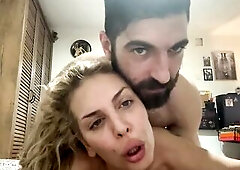Blond Hotwife Drilled in various positions