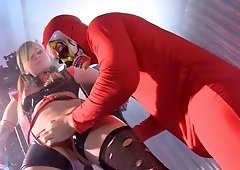 Masked guy is fucking his slutty slave