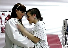 TBabe Aubrey dominates TGirl Chanel ass