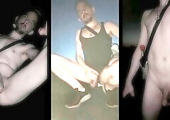 Street boys, nude walking the wood, risky masturbation