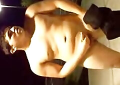 Fat Guy Public Wanking At Night