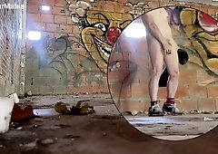two amateur studs caught having swift joy in an deserted house
