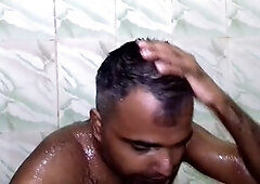 Indian boys and Latino twink having fun in the bear shower