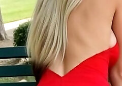 Busty Blonde Outdoor Creampie Throat