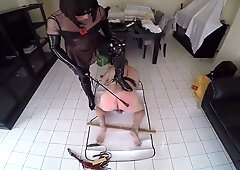 2 shemales for a very hard whipping