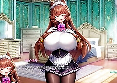 Busty milf maid wants sex during her training