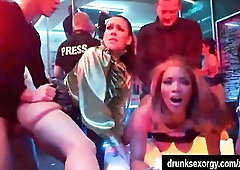 Excited party hotties dancing and screwing big dicks in the club