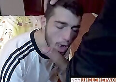 Inked straight dude's submission to a wild jock's raw dick