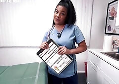 HAWT CURVY LATIN CHICK NURSE MAYA FARRELL TAKES A GIANT CUM EXAMPLE