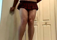 posing in a little Skirt