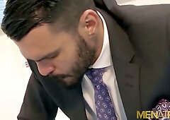 Jean Franko penetrates Mexican hunk Dani Robles in office anal invasion