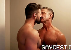 Kyle Steele heads bum up on the couch for his stepuncle Mr. Scott