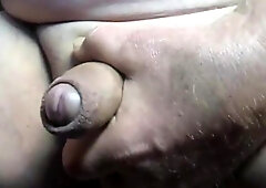 71 yrold Grandpa #234 uncut cum close solo wank mature penis 7