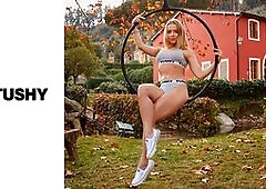 Alexa is flexible in more ways than one. If two guys want her lithe, limber body, she’s happy to accommodate both. And if each of them wants to wish