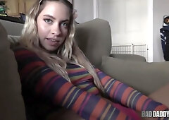 Ramrod Loving Teen 18+ Khloe Kapri Could Live Off Of Her Stepdads Cum