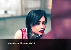 An Captivating Teenage Sissy Hotty Giving Deepthroat Oral-job & Getting Cum Facial from Ebony Stud James