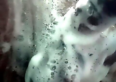 Pumping with soapbothing lovely mind-blowing man