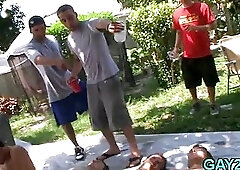 College Guys Outdoor Humiliation