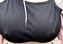 Masturbate and Bouncing Bazookas in Forest for my Visitor