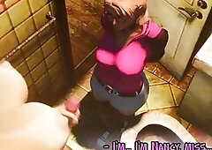 Stepmom futa gets help from stepson's girlfriend as she sucks