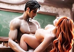 See this fiery twenty-year-old ginger with huge natural breasts go feral for giant schlongs! This babe drools over each thick inch, gagging unfathomab