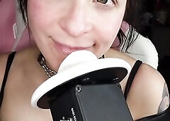 ASMR EAR LICKING WIDE OPEN THROAT BRACES