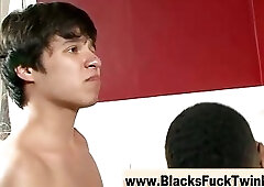 Interracial oreo sandwich gets fucking