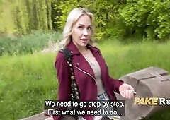 BEAUTIFUL Finnish Tourist Tempted With Money By A Perv