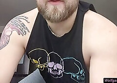 Amateur straight guy Wolfgangwhite gets into a daddy and gay roleplay session
