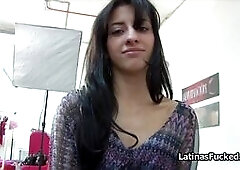 Carlos loves Colombian babes and today the long legged Latina Vanessa is here for a casting video. She just wants to get fucked hard on camera!