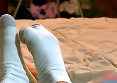 Angel Gets Cum on his Feet 1