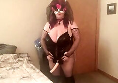 Pre-Halloween hot thong on time