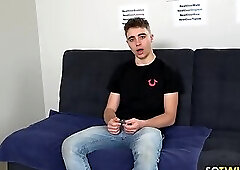 Young and handsome stud wants to start his porn career