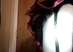 Sissy Crossdresser Has Fun With Huge Black Dildo