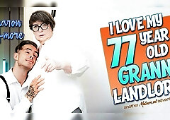 Toyboy Student 18+ Gets Caught By His 77 Year Old Anal Loving Granny Landlord Sharon Amore Jerking Off