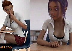 Unruly Redvoidcgi Students Futanari Fucks Herself In Public Classroom