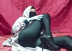 Masturbation orgasm, hijab indonesia