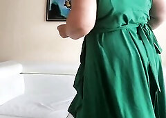 60 Years old Aged Gilf Dances and gets Undressed !