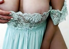 Redhead mother I'd like to fuck Shows off her Glamorous Titties and Masturbates Curly Cunt