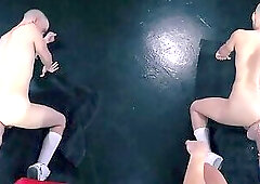 Inked Sam Syron fisting feet licking