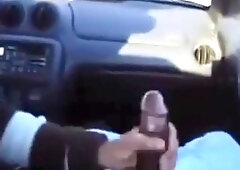 BBC gets a handjob in the car 4