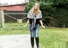 Girl desperate to pee