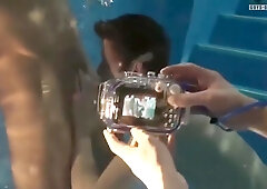 Threeway At The Community Pool Group Sex