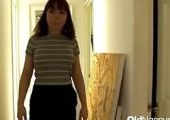 OldNanny - Mature MILF Footjob And Blowjob To Horny Stud