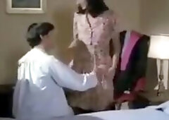 Nice vintage brunette mature mom gets anal fucked