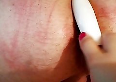 Perverted woman enjoys BDSM and femdom while spanking a man